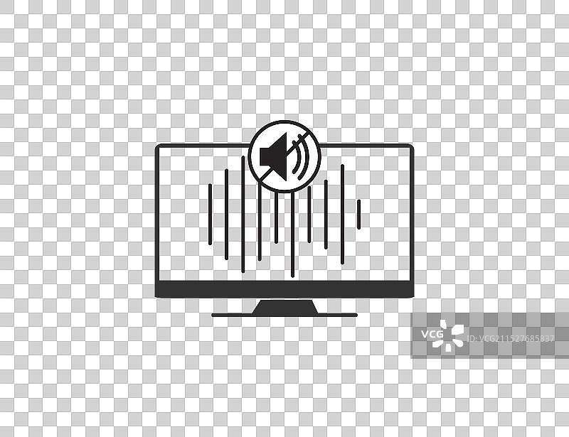 音频噪声减少和归一化图标图片素材