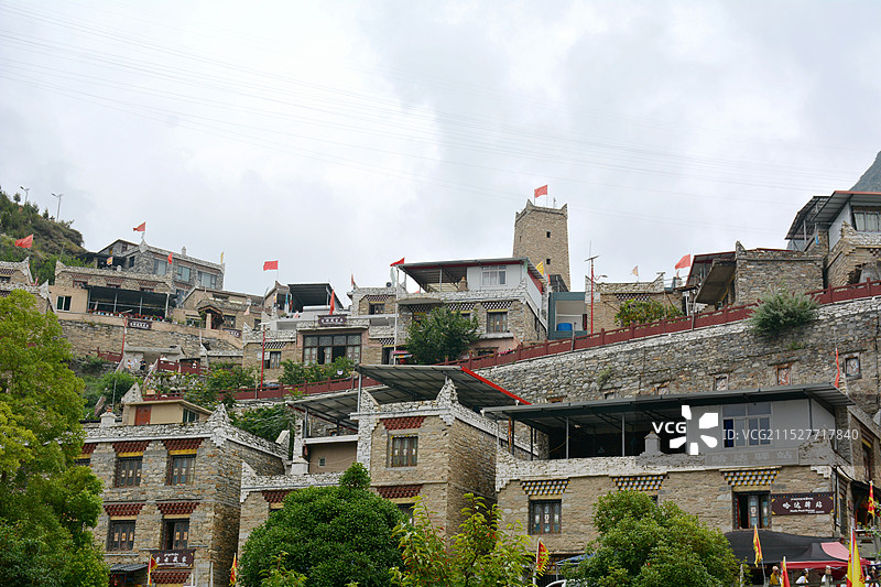 阿坝甘堡藏寨桃坪羌寨旅游景区图片素材