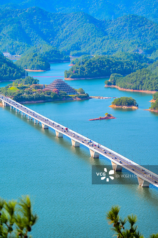 杭州千岛湖森林氧吧图片素材