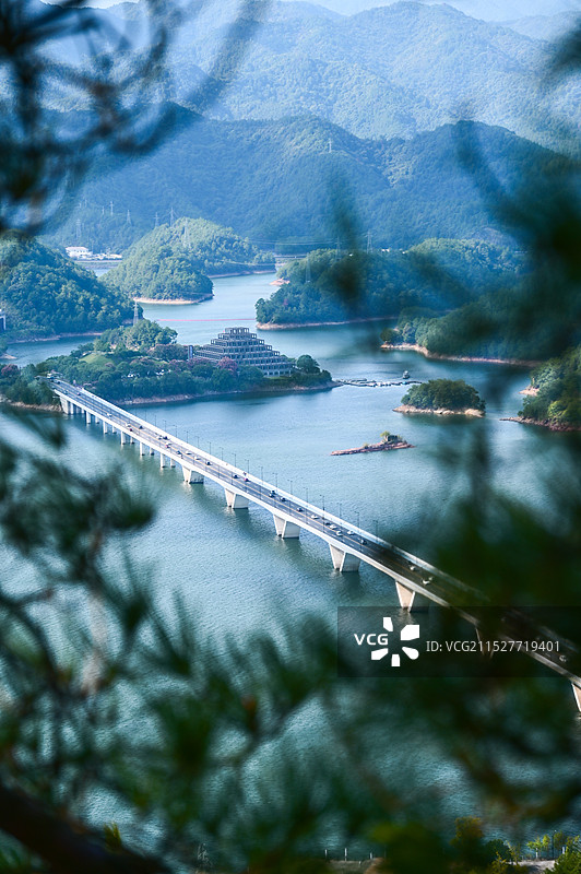 杭州千岛湖森林氧吧图片素材