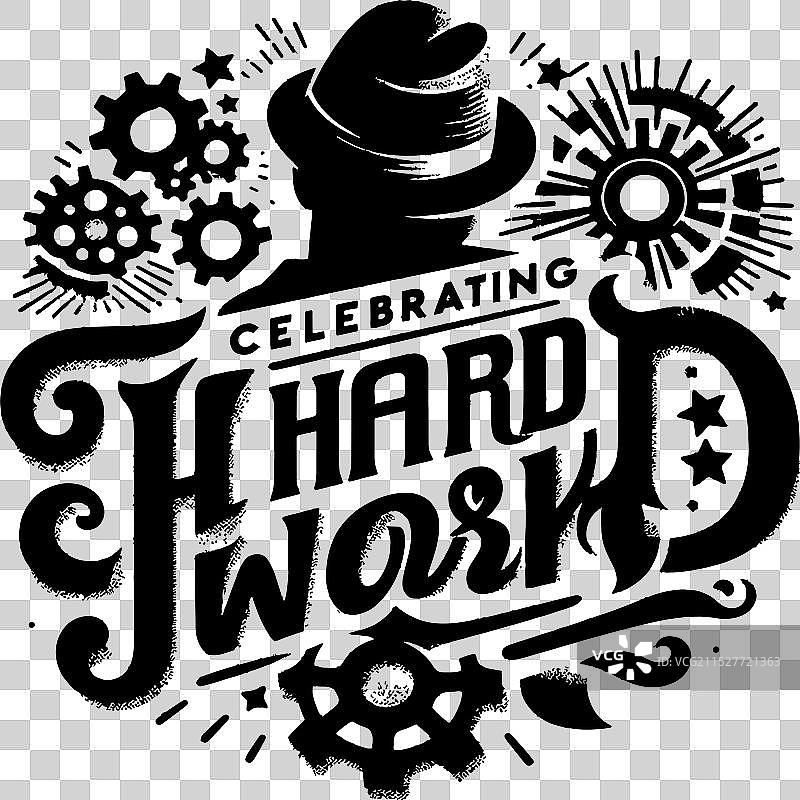 庆祝劳动节的辛勤工作图片素材