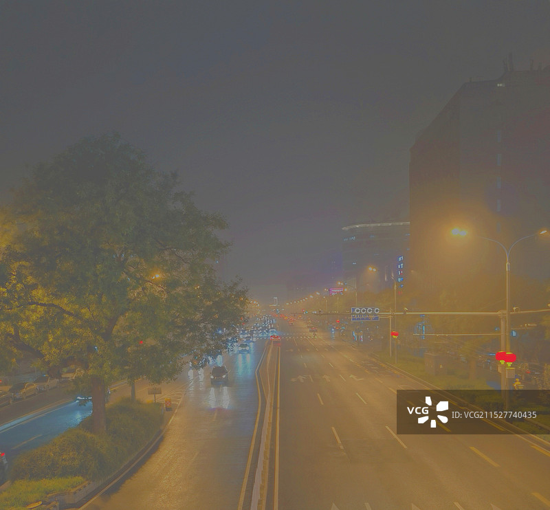 雾中北京图片素材