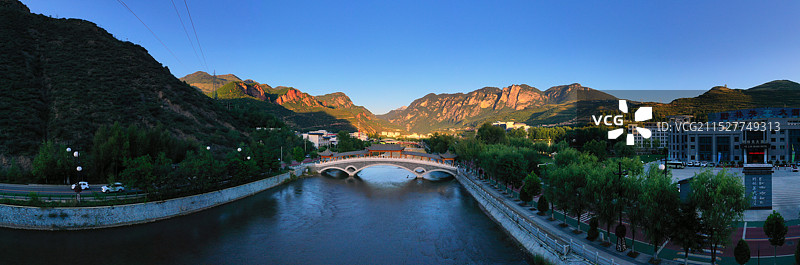 甘肃省甘南藏族自治州临潭县冶力关城区图片素材