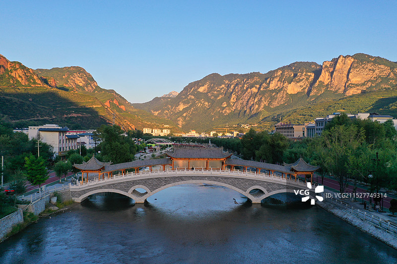 甘肃省甘南藏族自治州临潭县冶力关城区图片素材