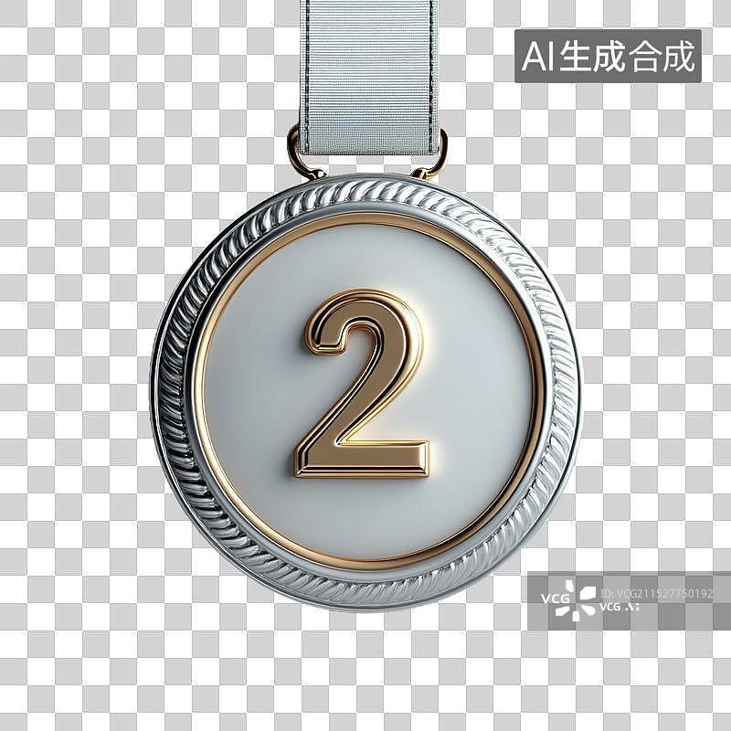 【AI数字艺术】金银铜奖章奖牌徽章图片素材