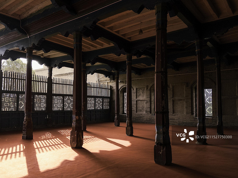 新疆阿克苏地区库车大寺内部建筑结构图片素材