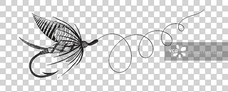 飞蝇钓饵图片素材