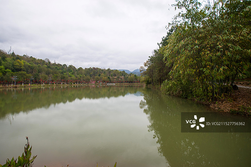 福建三明沙县如意湖湿地公园图片素材
