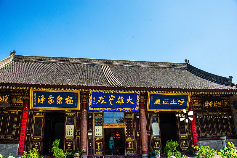 西安香积寺（始建于唐高宗永隆二年）古建筑景观图片素材