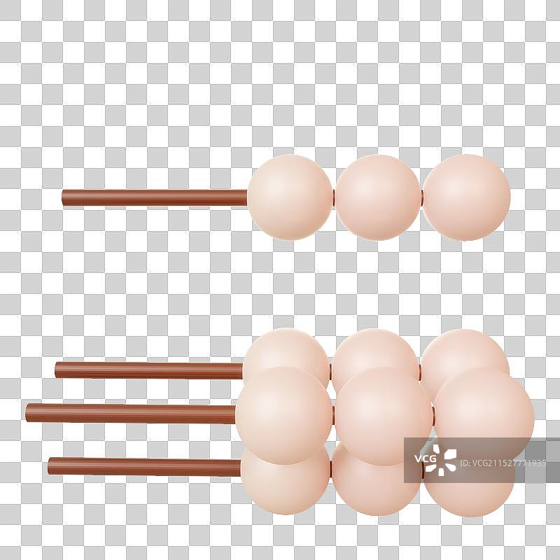 鱼丸 火锅 火锅食材 3d立体插画元素图片素材