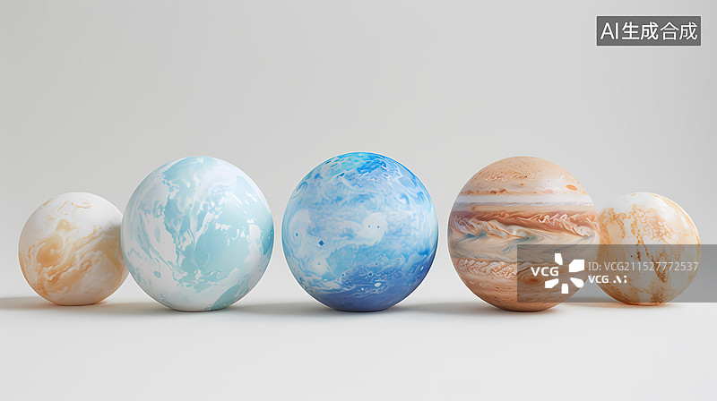 【AI数字艺术】星球艺术背景图片素材