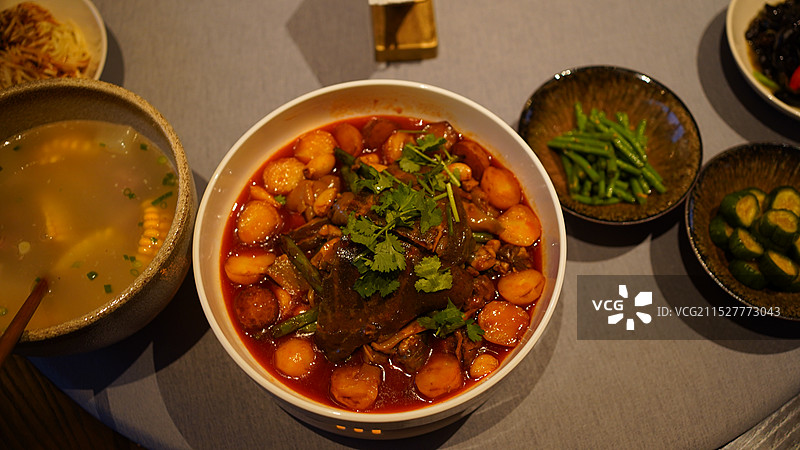 成都川菜火锅小吃烧烤美食图片素材