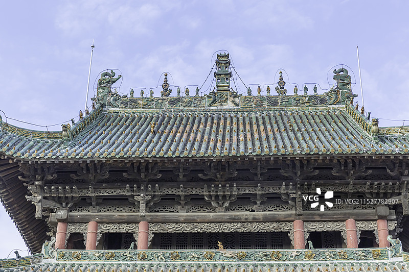 山陕会馆悬鉴楼精湛的顶部图片素材