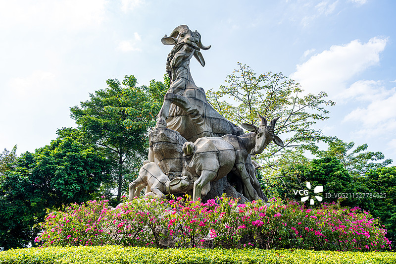 广州越秀公园五羊石像图片素材