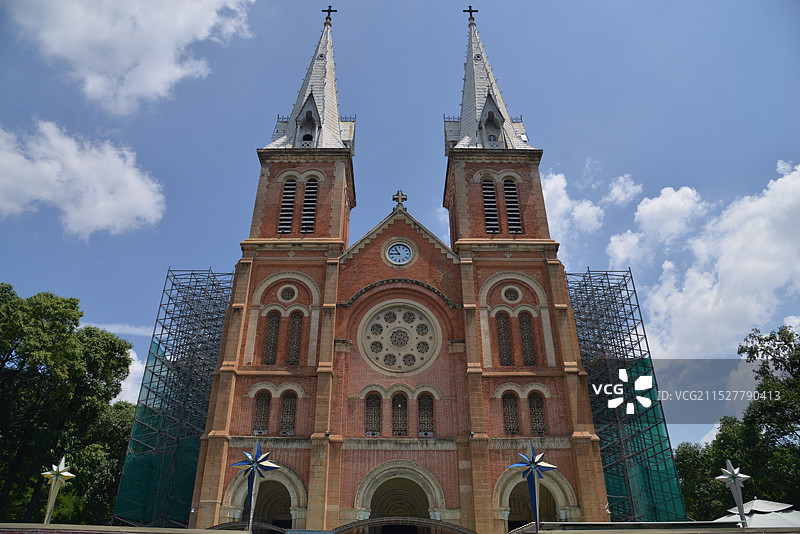 胡志明市博物馆，胡志明市中央邮政局，胡志明美术馆图片素材