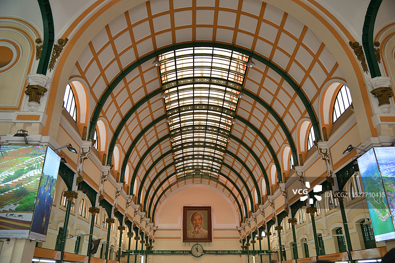 胡志明市博物馆，胡志明市中央邮政局，胡志明美术馆图片素材