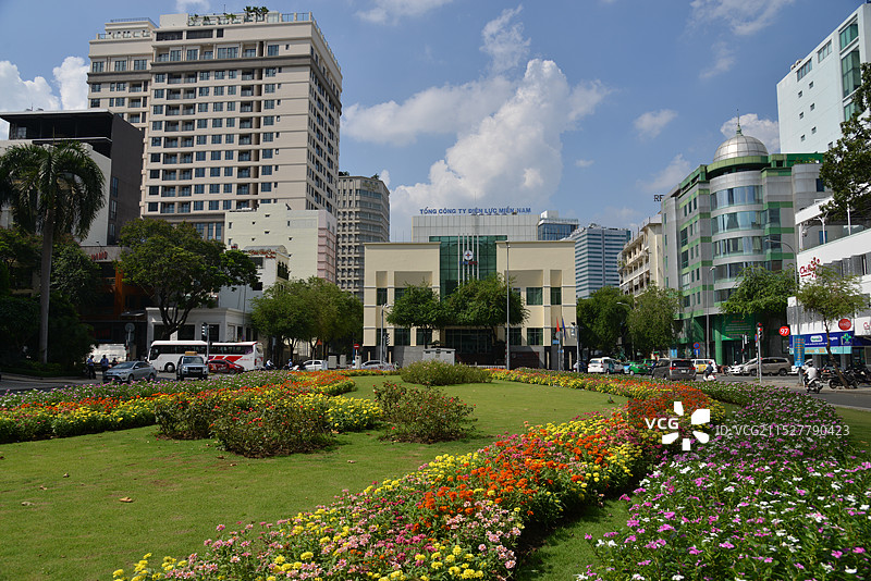 胡志明市博物馆，胡志明市中央邮政局，胡志明美术馆图片素材