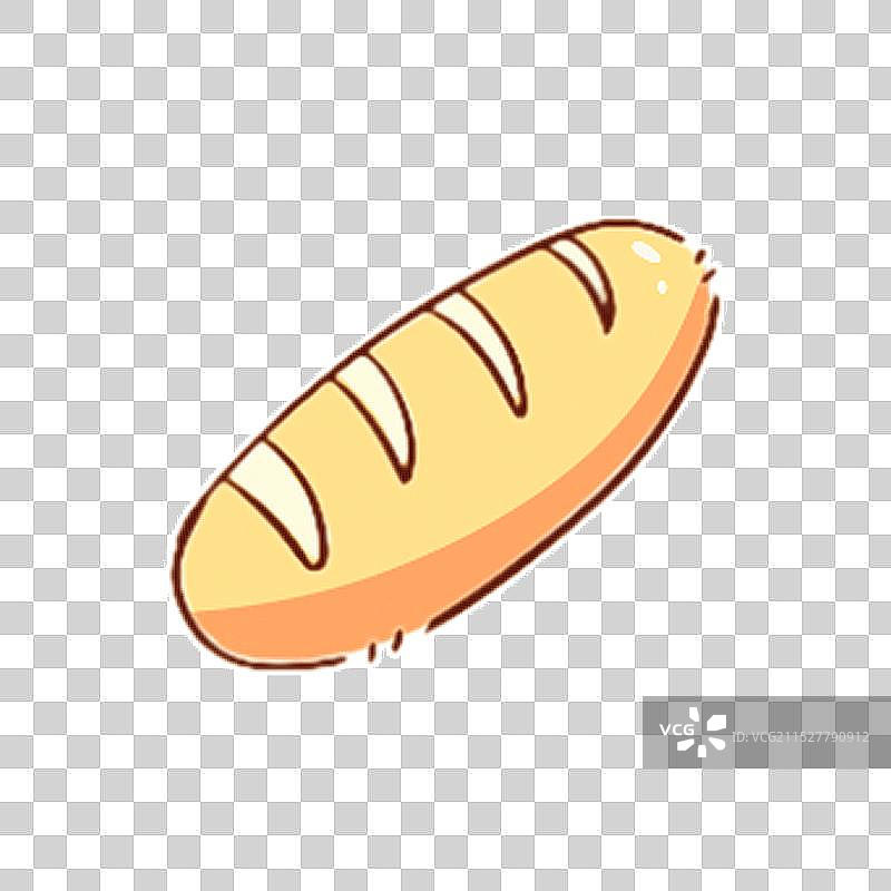 卡通手绘面包图片素材