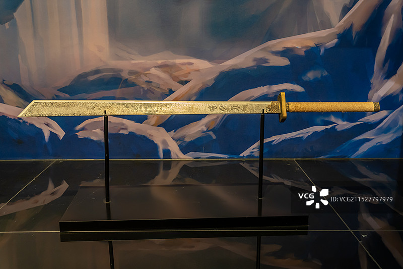 博物馆展出的宝剑图片素材