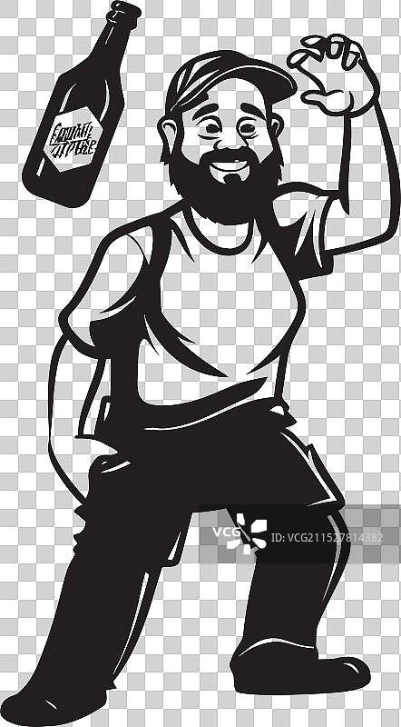 醉酒快乐的标志，展现醉汉的狂喜图片素材