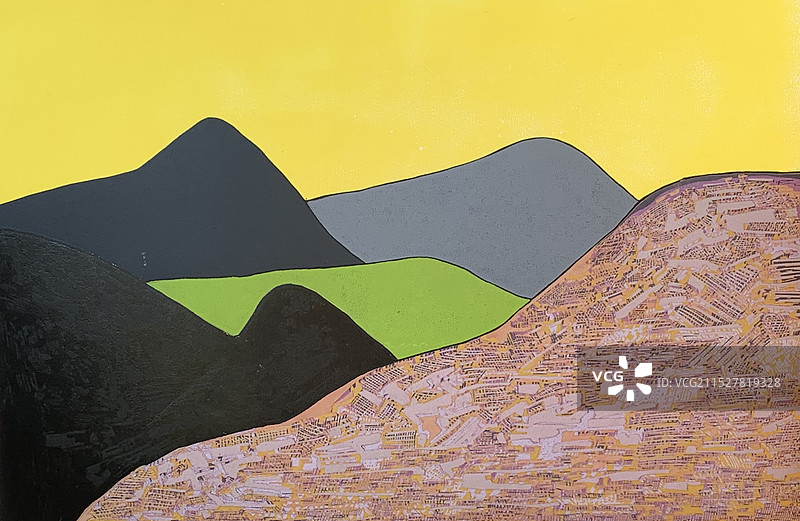 《晨日》绝版木刻图片素材