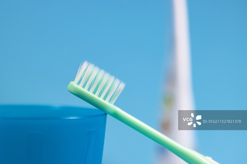 牙齿保护清洁，牙膏牙刷图片素材