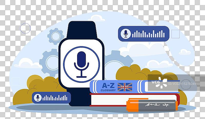 智能手表数字翻译手表带程序图片素材