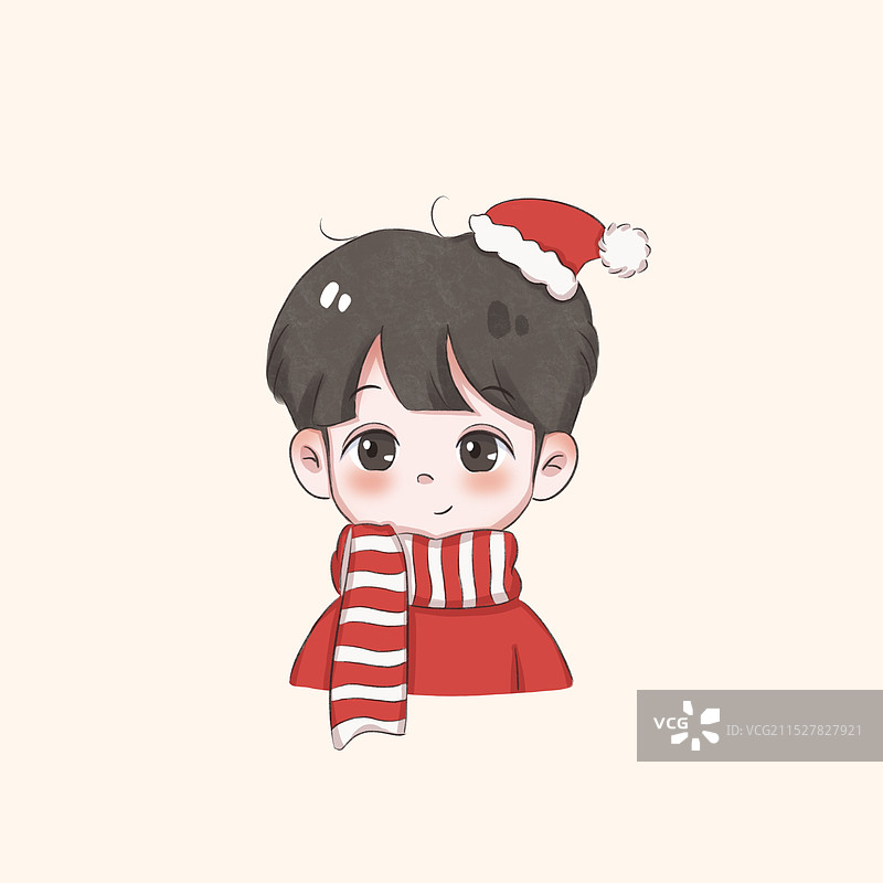 圣诞情头-男/可爱情侣头像-男图片素材