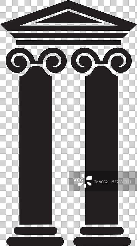 岩石岛屿的壮丽，带有阶梯符号图片素材