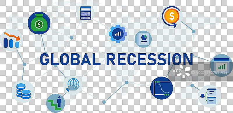 全球经济衰退市场崩溃危机国际图片素材