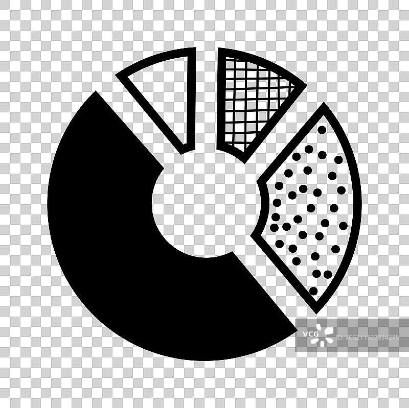 手绘饼图集涂鸦分数图形图片素材