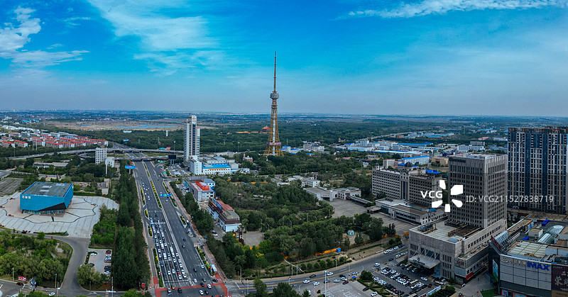 大庆市 广电大厦 万达广场 时代广场 万宝湖 奥体中心 科学技术馆 大庆石油馆图片素材