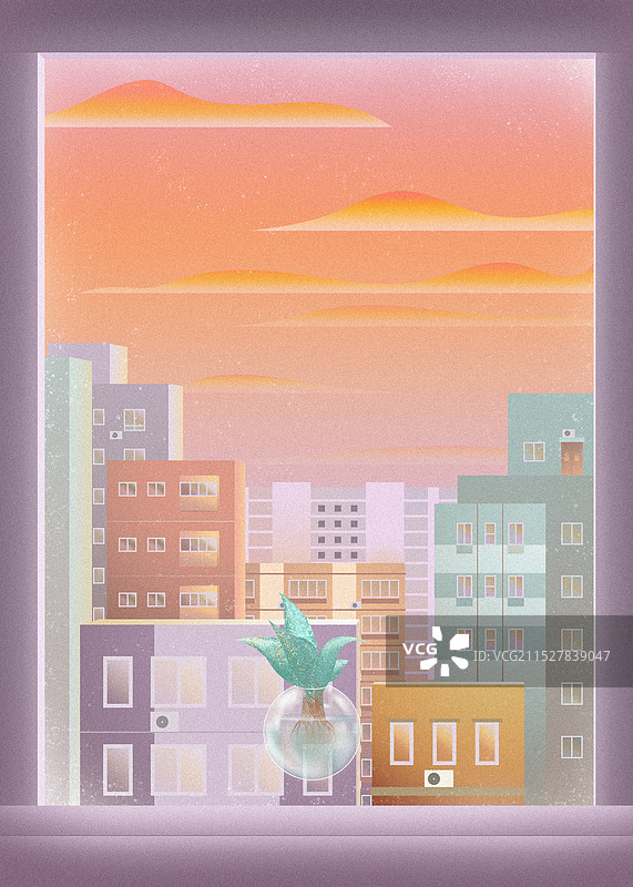 窗外的风景图片素材