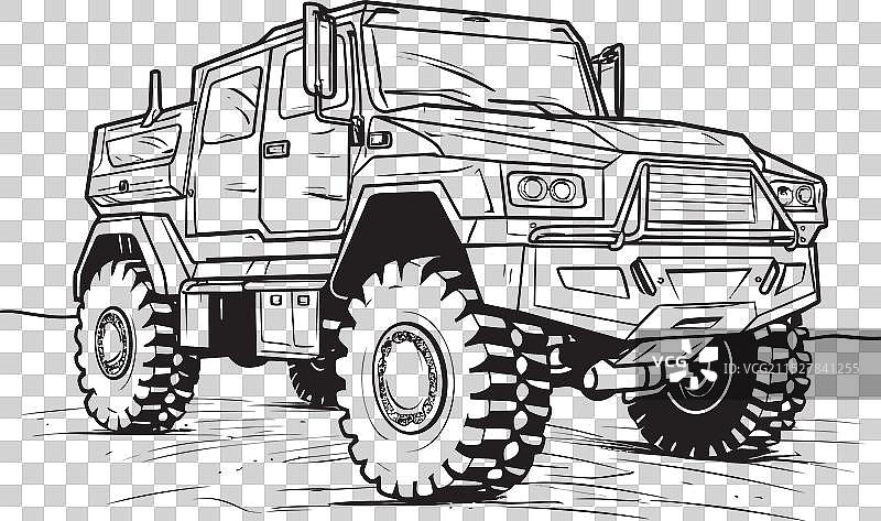 沙漠风暴士兵的标志性军事图形图片素材