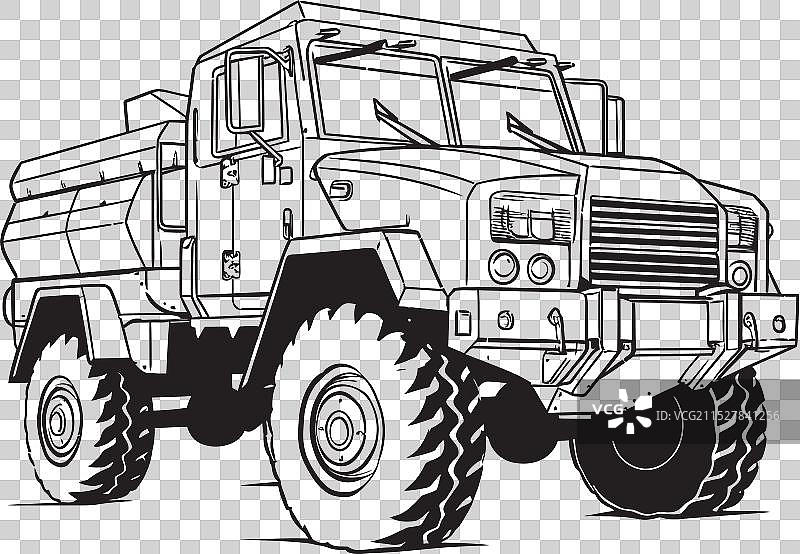 撒哈拉扫荡标志，特色沙漠军用车辆图片素材