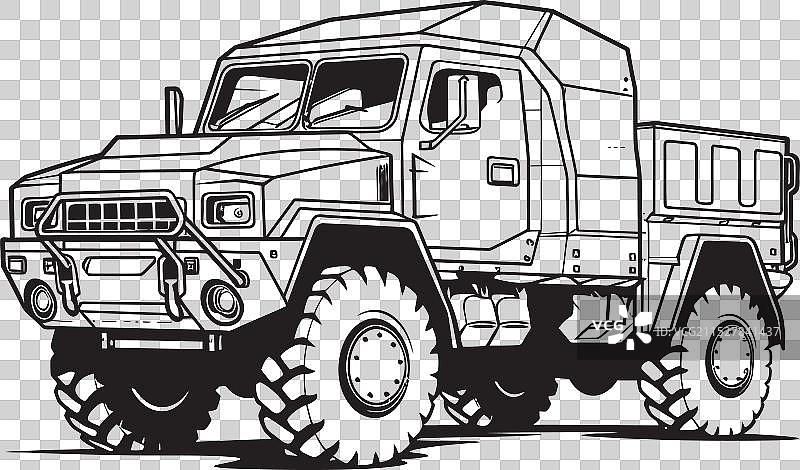 沙漠风暴士兵的标志性军事图形图片素材