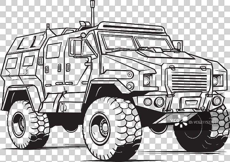 沙漠统治者沙地军事车辆徽章图片素材