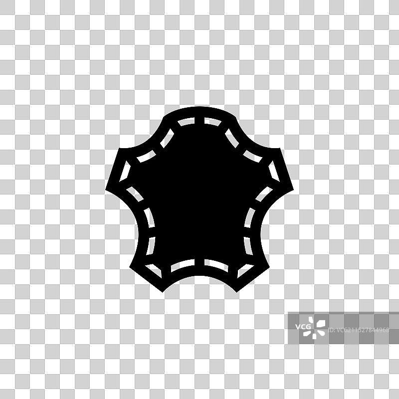 简约的黑色图标，代表皮革图片素材