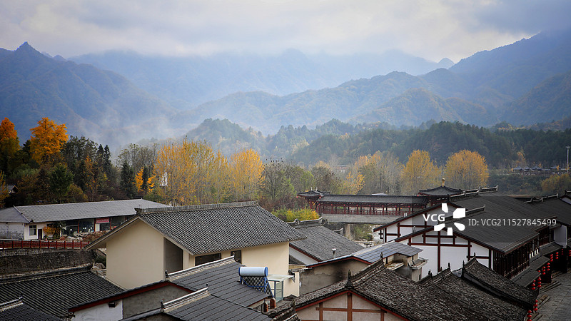 陕西汉中市华阳古镇一景图片素材