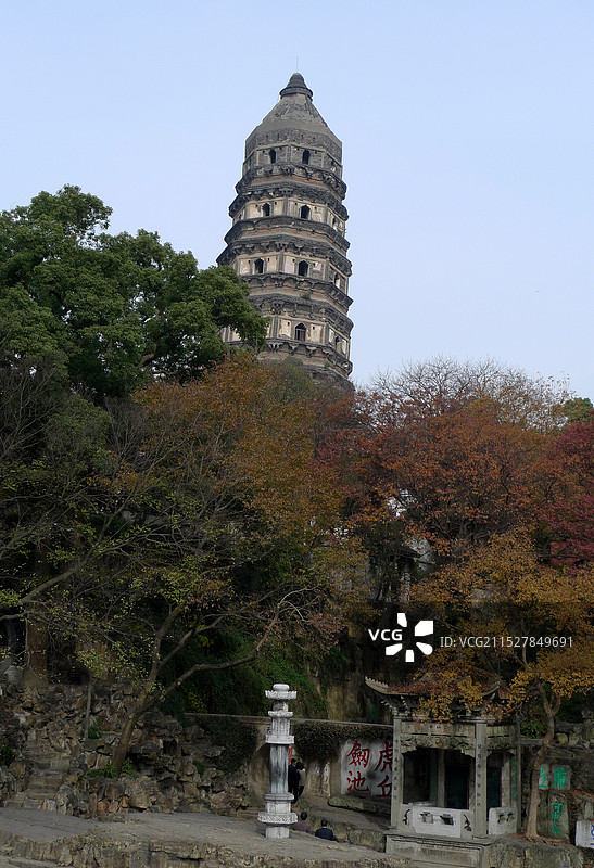 江苏省苏州市虎丘山风景名胜区图片素材