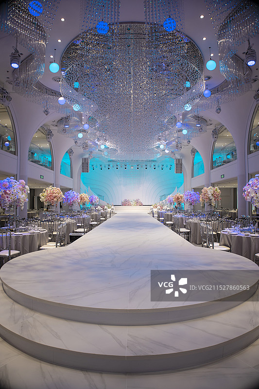 婚礼舞台宴会厅星河厅图片素材
