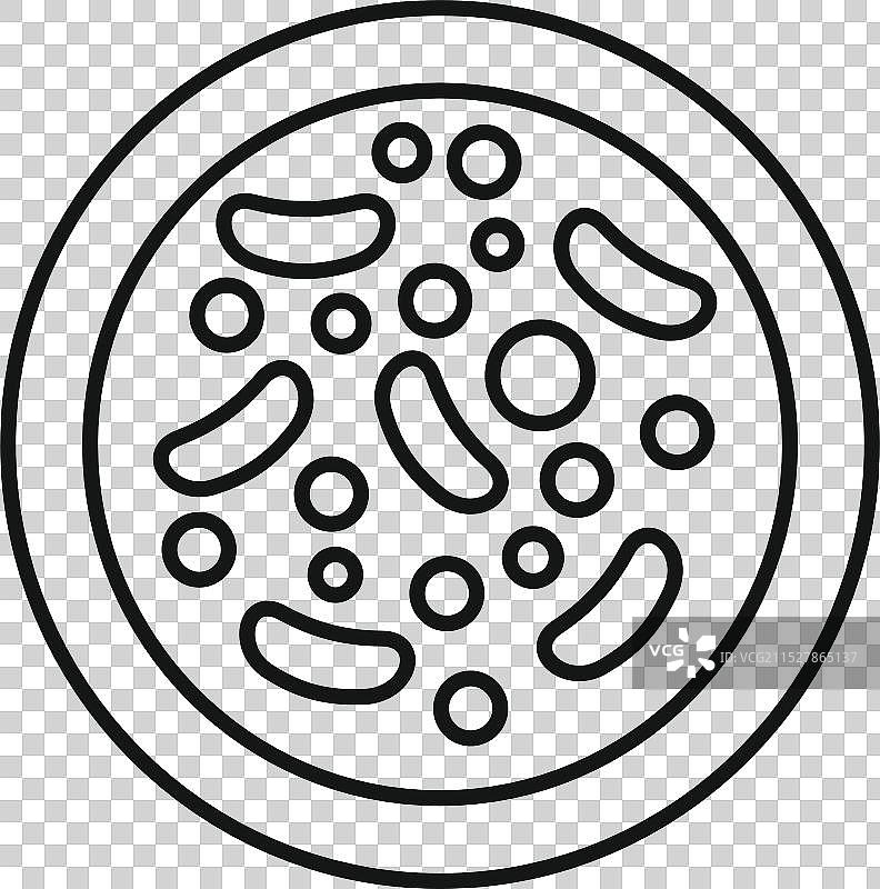 培养皿中生长的细菌菌落图片素材