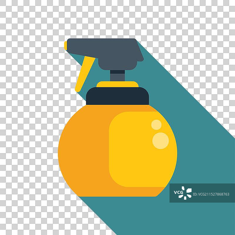 黄色塑料清洁喷雾瓶图片素材