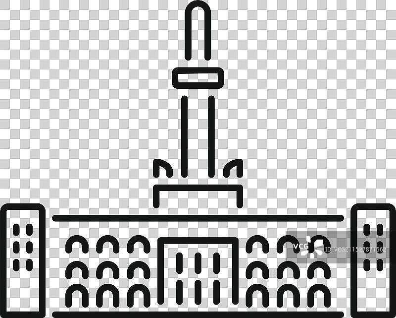 雅加达国家纪念碑标志展示图片素材