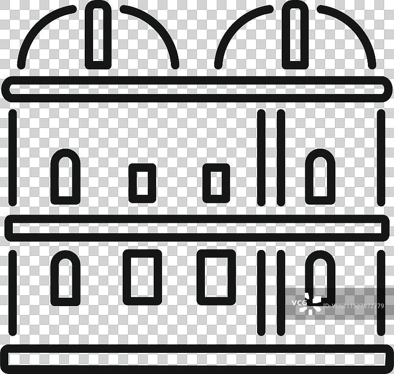 带有望远镜的天文台建筑正在观测图片素材