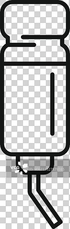 现代鸟类饮水机带饮水管图片素材