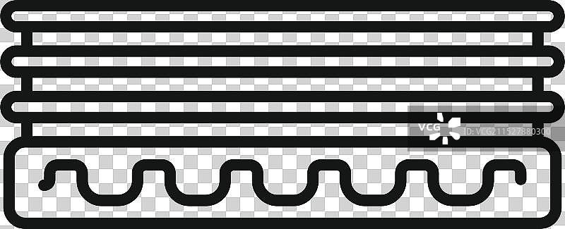 带有记忆泡沫层的骨科床垫图片素材