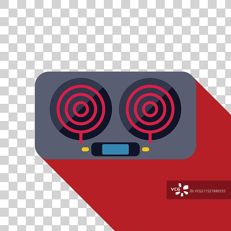 现代电炉灶烹饪表面加热图片素材