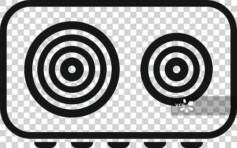 带触控按钮的电磁炉面板图片素材