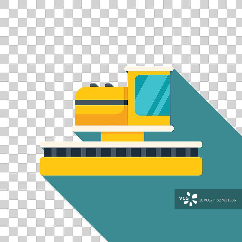 平面设计中的黄色乘客登机桥图片素材